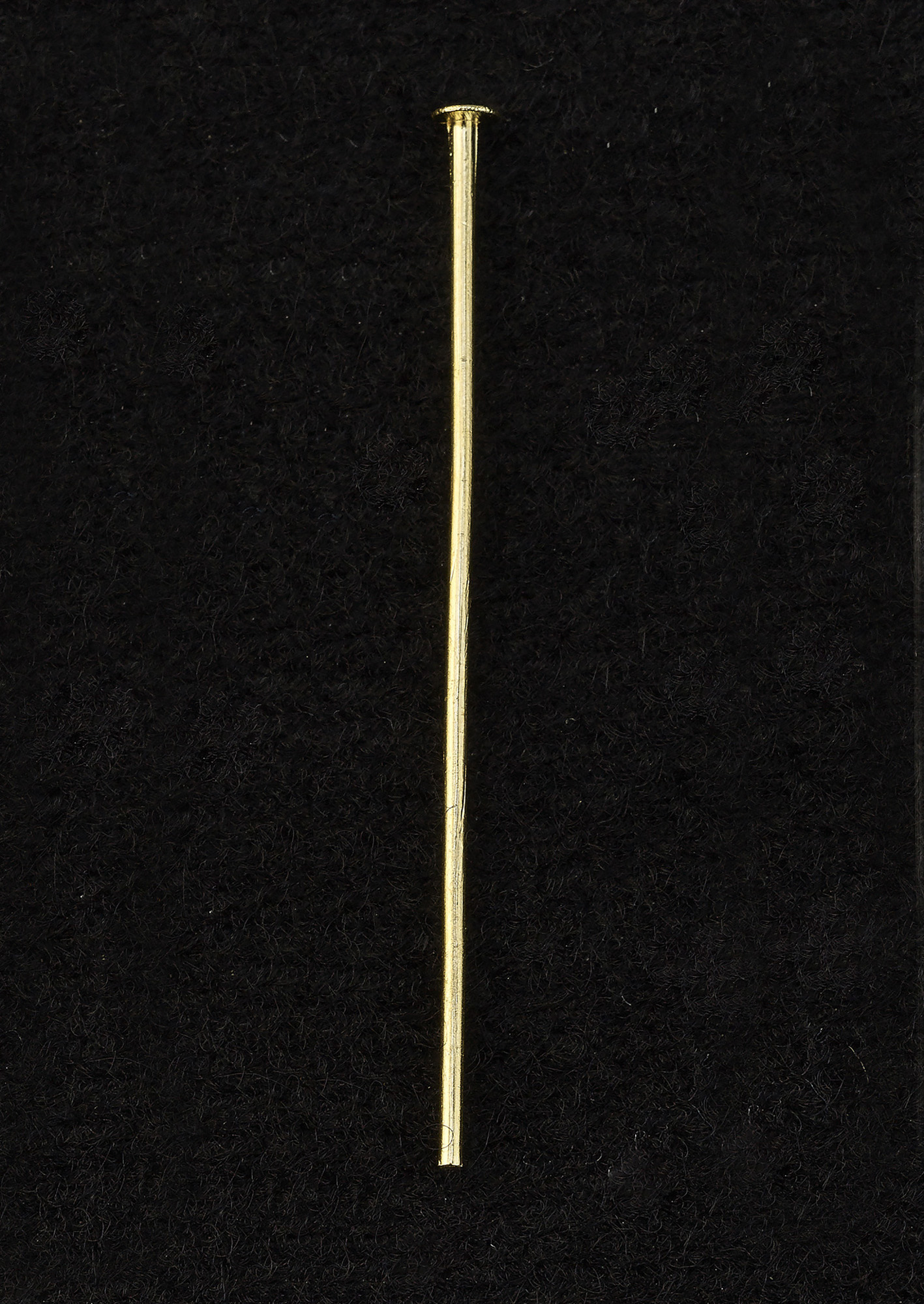 C90018  Flat Head Pins 35mm Gold